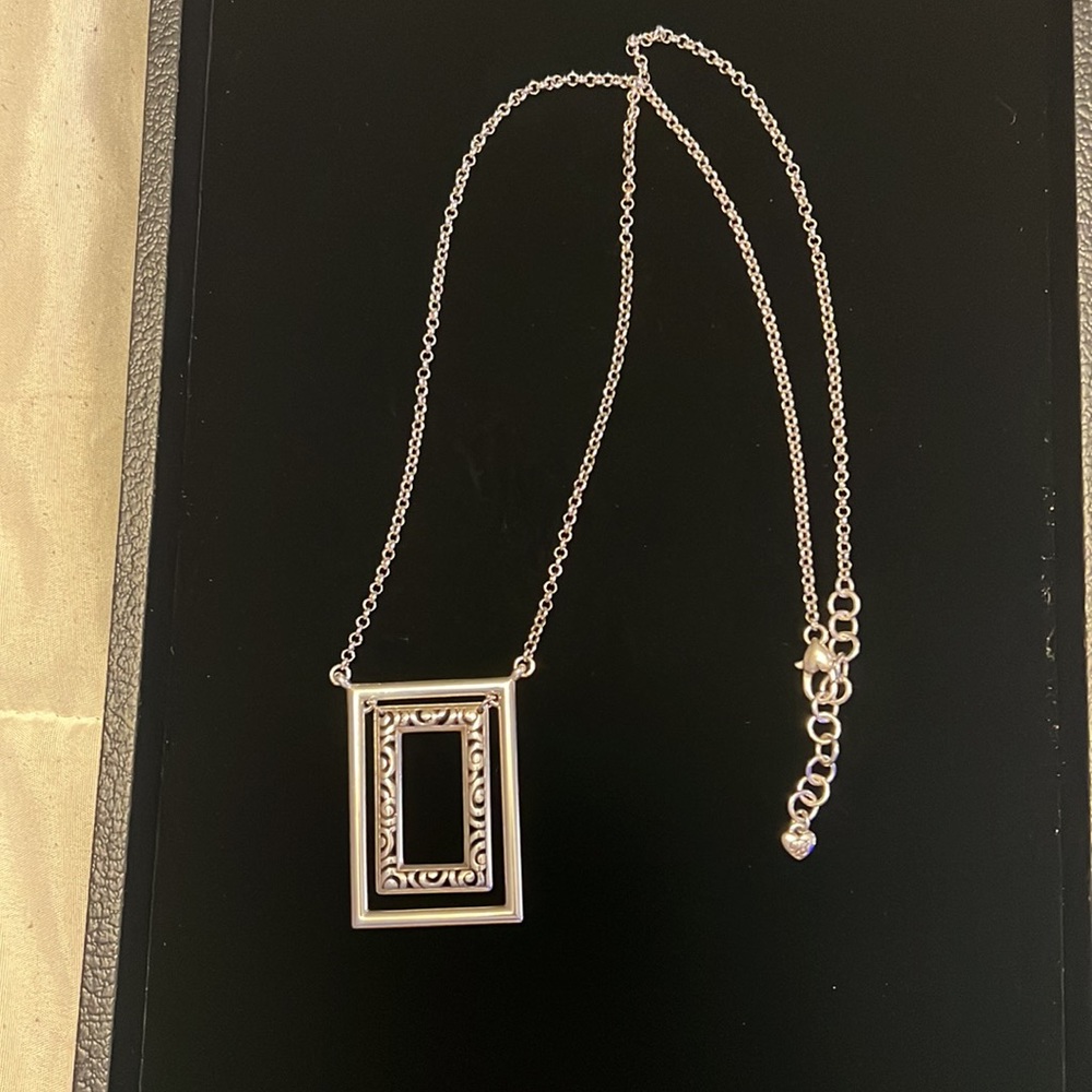 Brighton Deco Frame Rectangle Double Shape Silver… - image 2